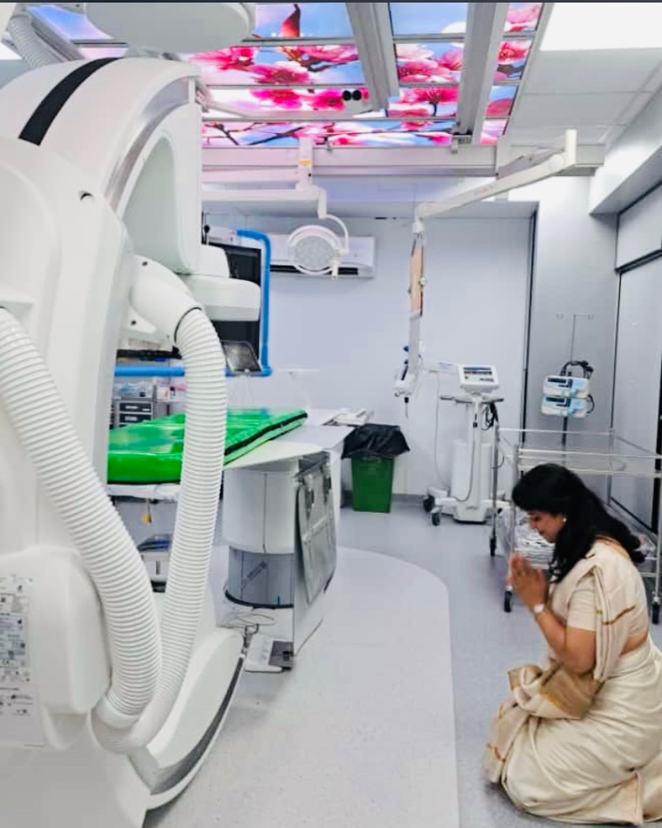New Cath Lab at Backbone Medicity Hospital, Rajkot — Dr. Nikhila Pachani's Prayer Before Service — image 1